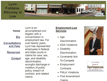 Tablet Screenshot of lynnfontana.com